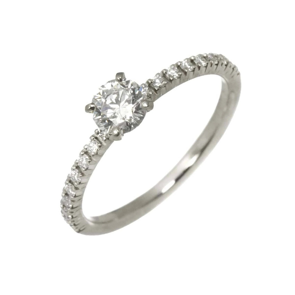 CARTIER Silver Diamond Ring #45